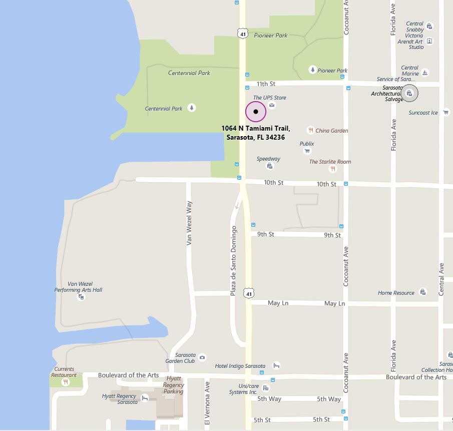 1064 North Tamiami Trail, Unit 1116, Sarasota, FL 34236 Map