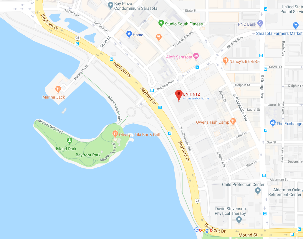 340 S Palm Ave Map