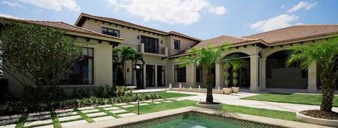 Luxury Home in Florida with Courtyard