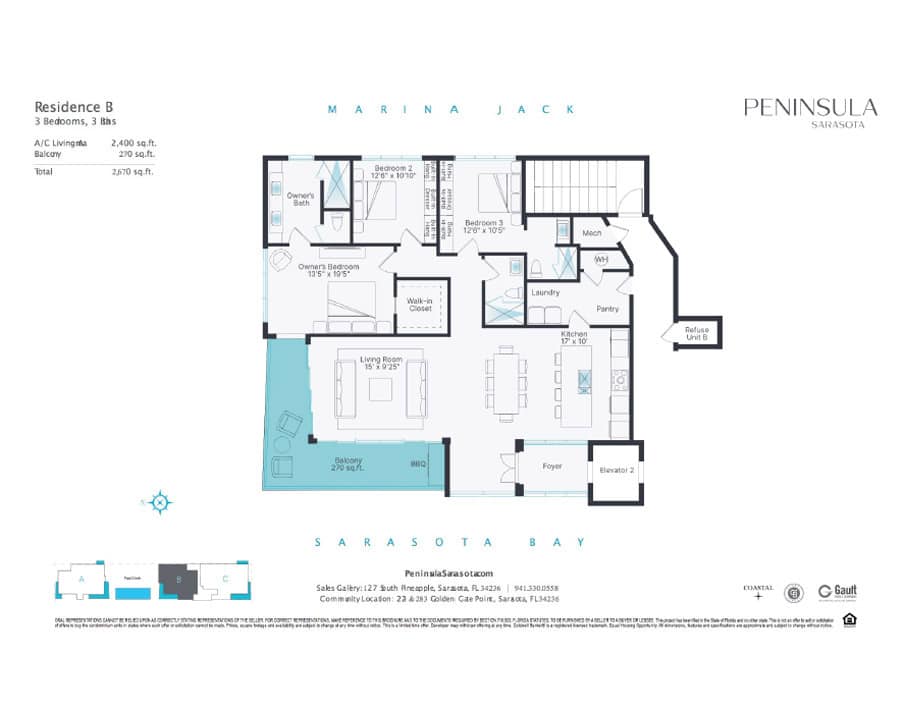 Peninsula Sarasota Floor Plan B