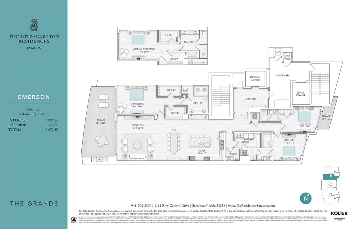 401 Quay Commons #1004 floor plan