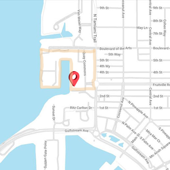 Quay Sarasota New Construction Map