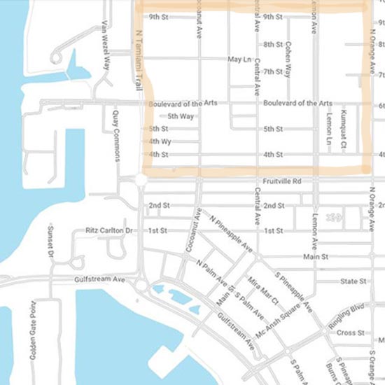 Rosemary District New Construction Map