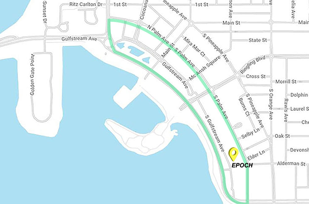 Sarasota Bayfront New Construction Map