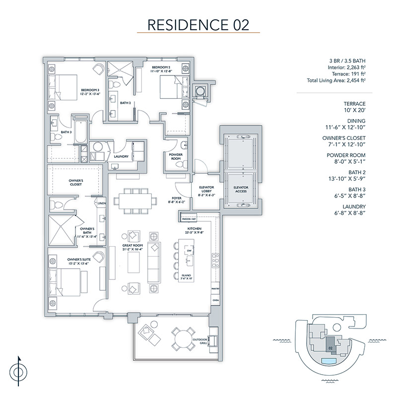 The Owen Floor plan Residence 2