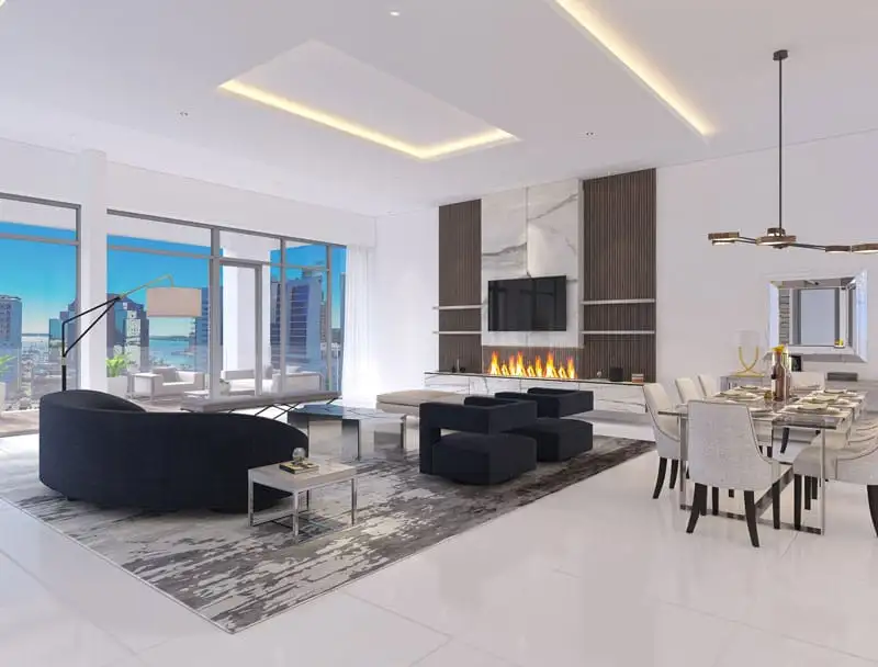 The Beacon Sarasota living room