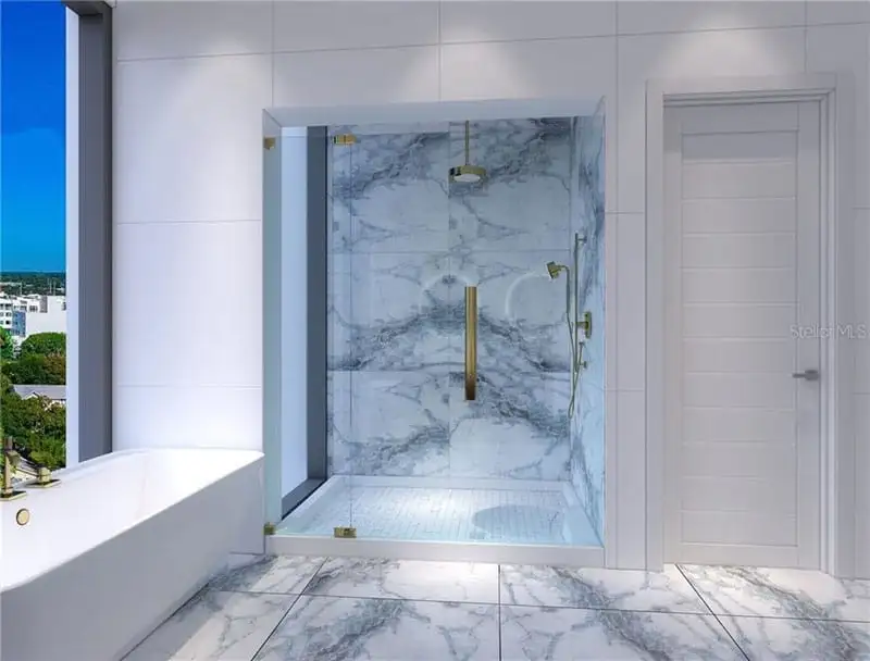 The Beacon Sarasota shower