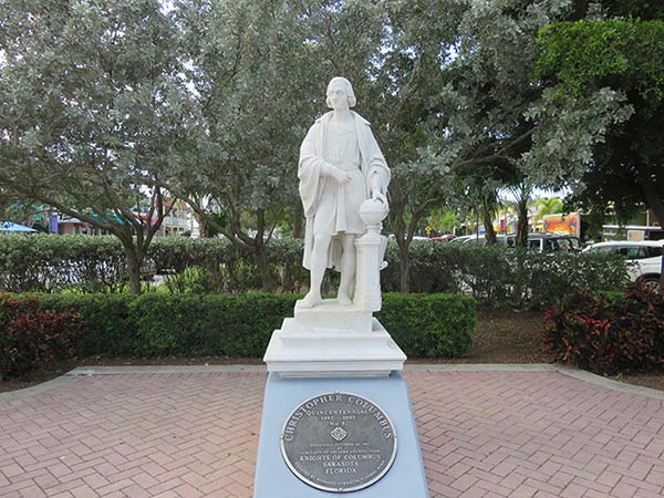 St Armands key christopher columbus statue